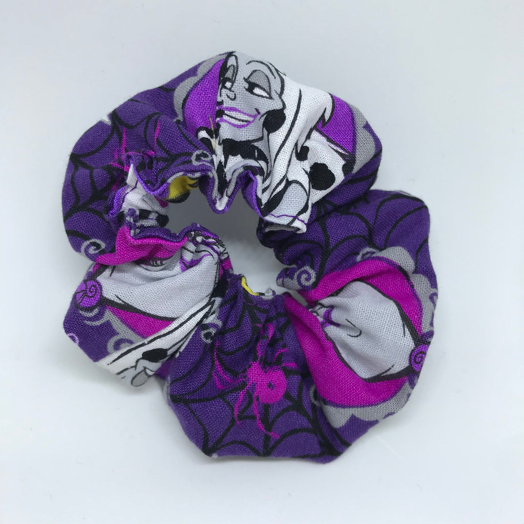 Cruella De Vil Scrunchie - Ursula Villian - 101 Dalmations - Scrunchies Hair Tie