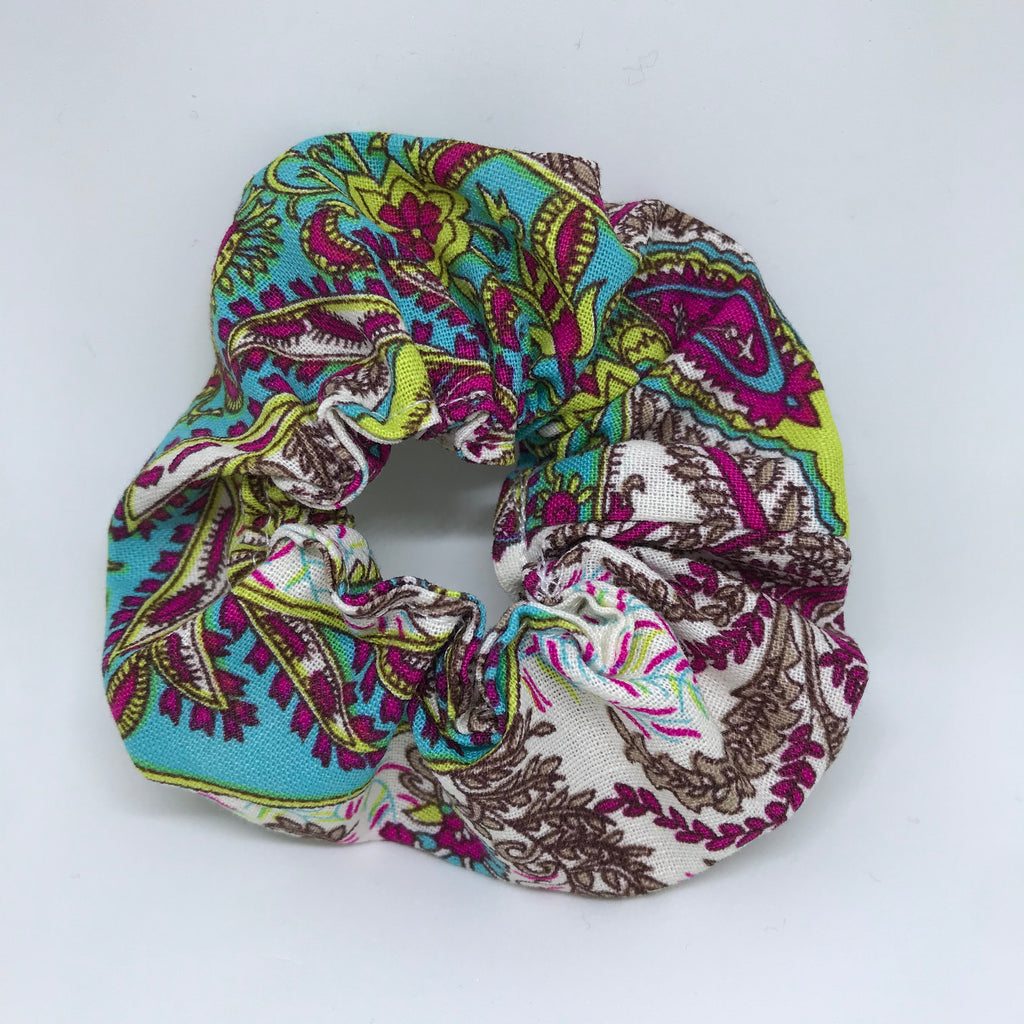 Floral Scrunchie - Boho Scrunchies - 90s Fashion Scrunchie