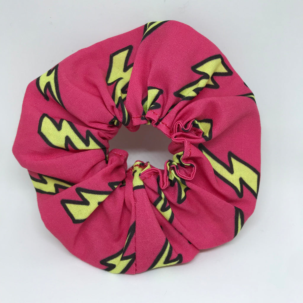 Lightning Bolt Scrunchie - Red Scrunchies - 90s Fashion Scrunchie