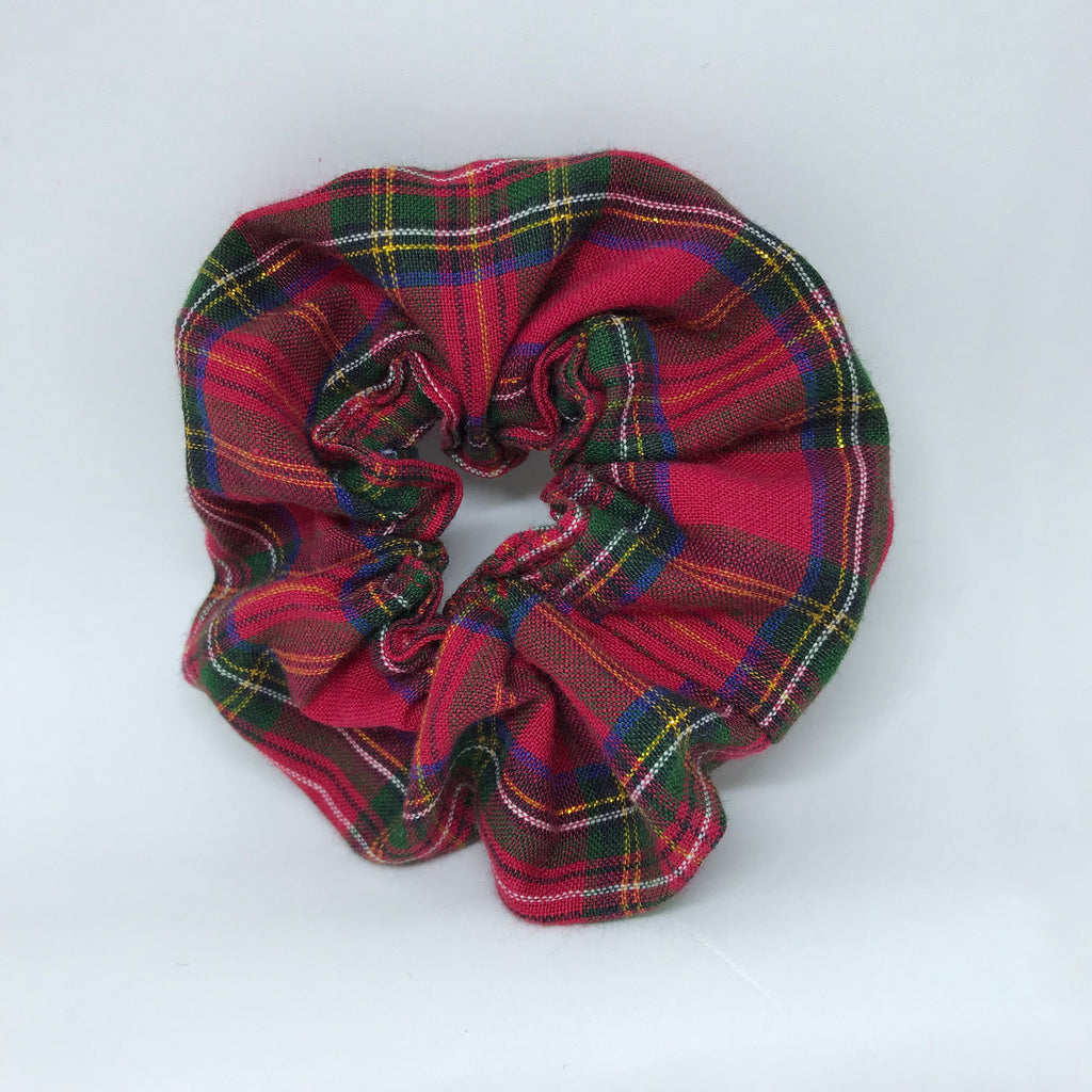 Tartan Scrunchie - Plaid Scrunchies - 90s Fashion Scrunchie