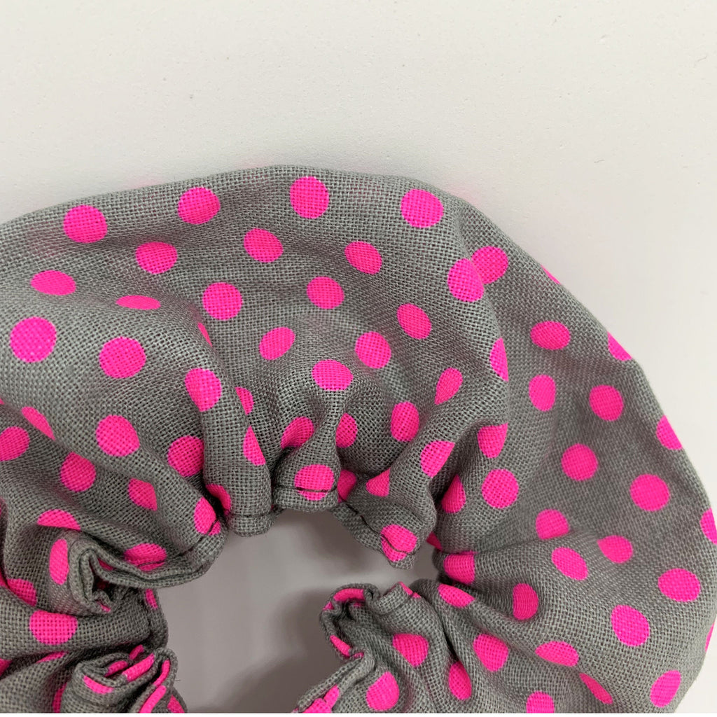 Pink Polka Dot Scrunchie - Scrunchies - 90s Fashion Scrunchie