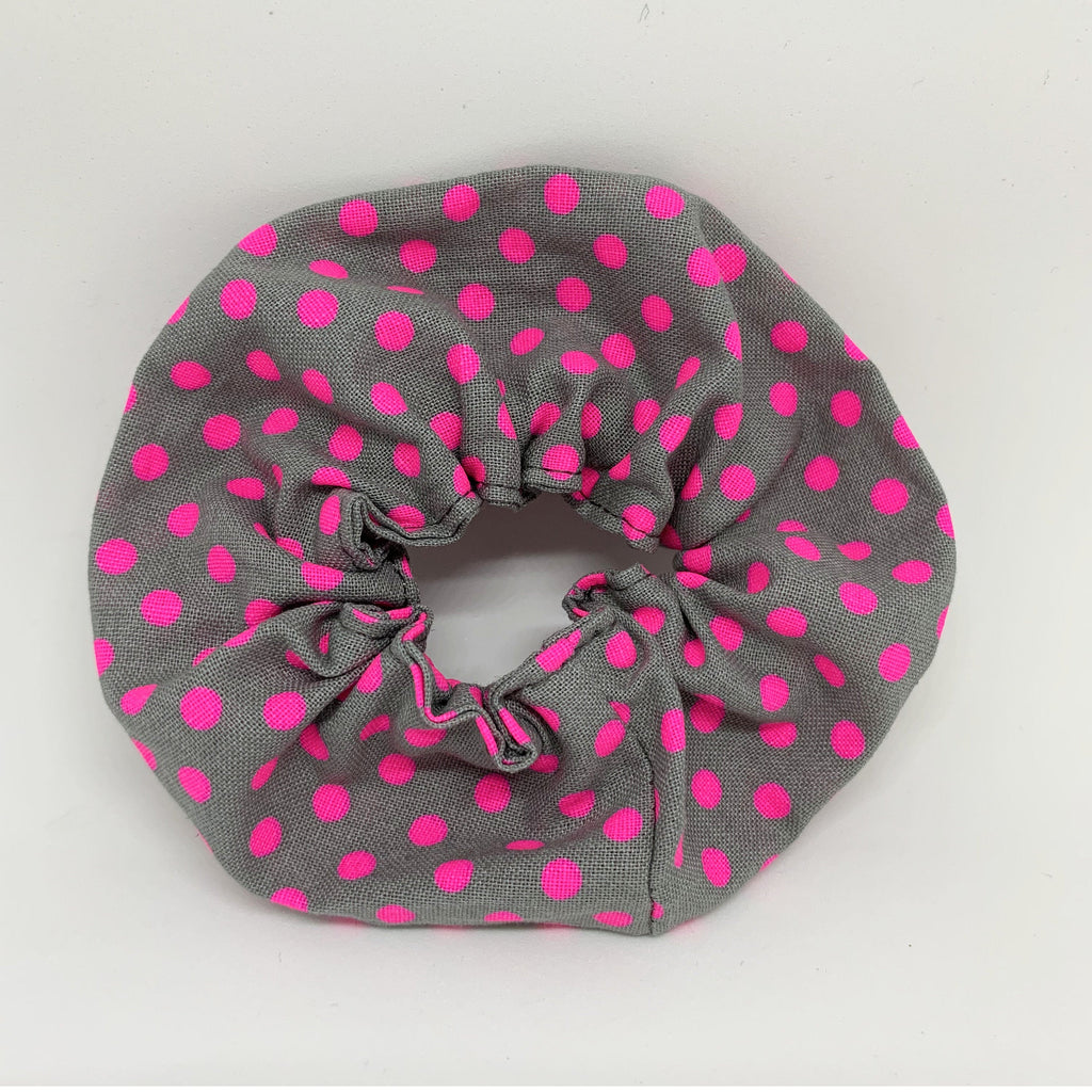 Pink Polka Dot Scrunchie - Scrunchies - 90s Fashion Scrunchie