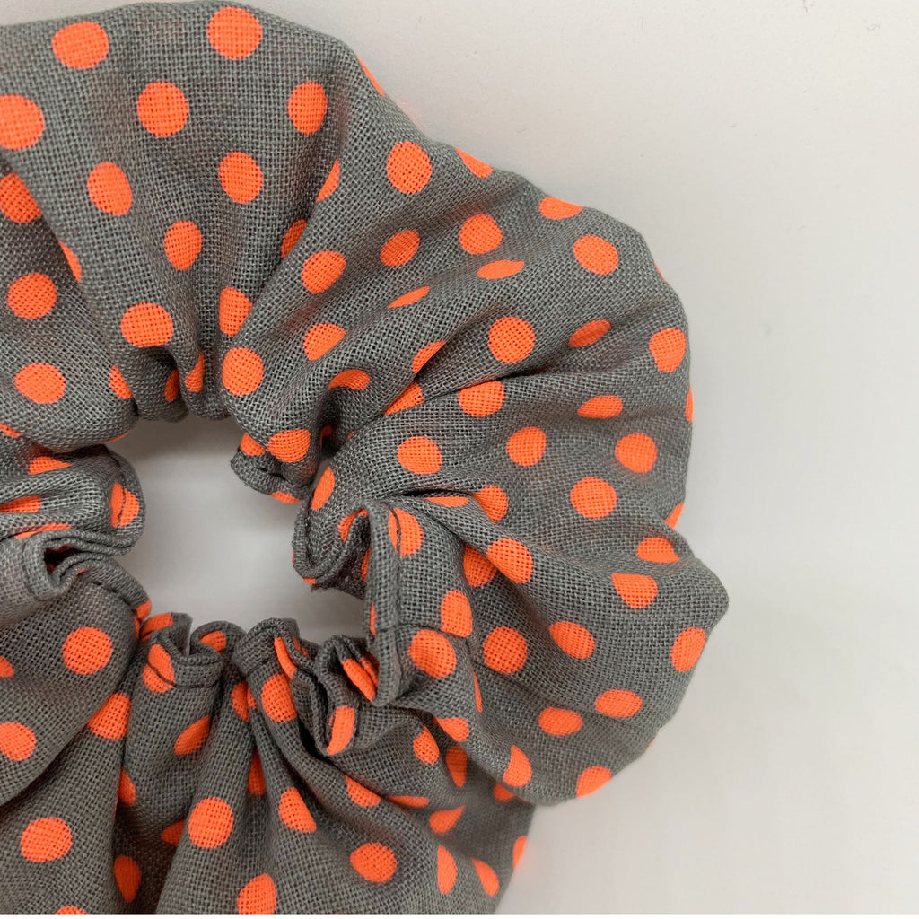 Orange Polka Dot Scrunchie - Scrunchies - 90s Fashion Scrunchie