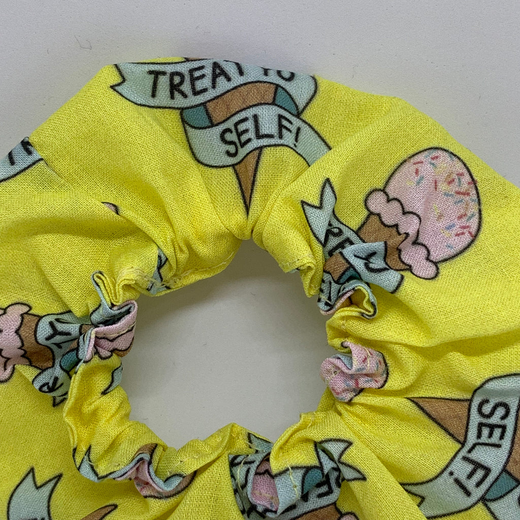 Treat Yo Self Ice-Cream Cone Scrunchie - Scrunchies - 90s Fashion Scrunchie