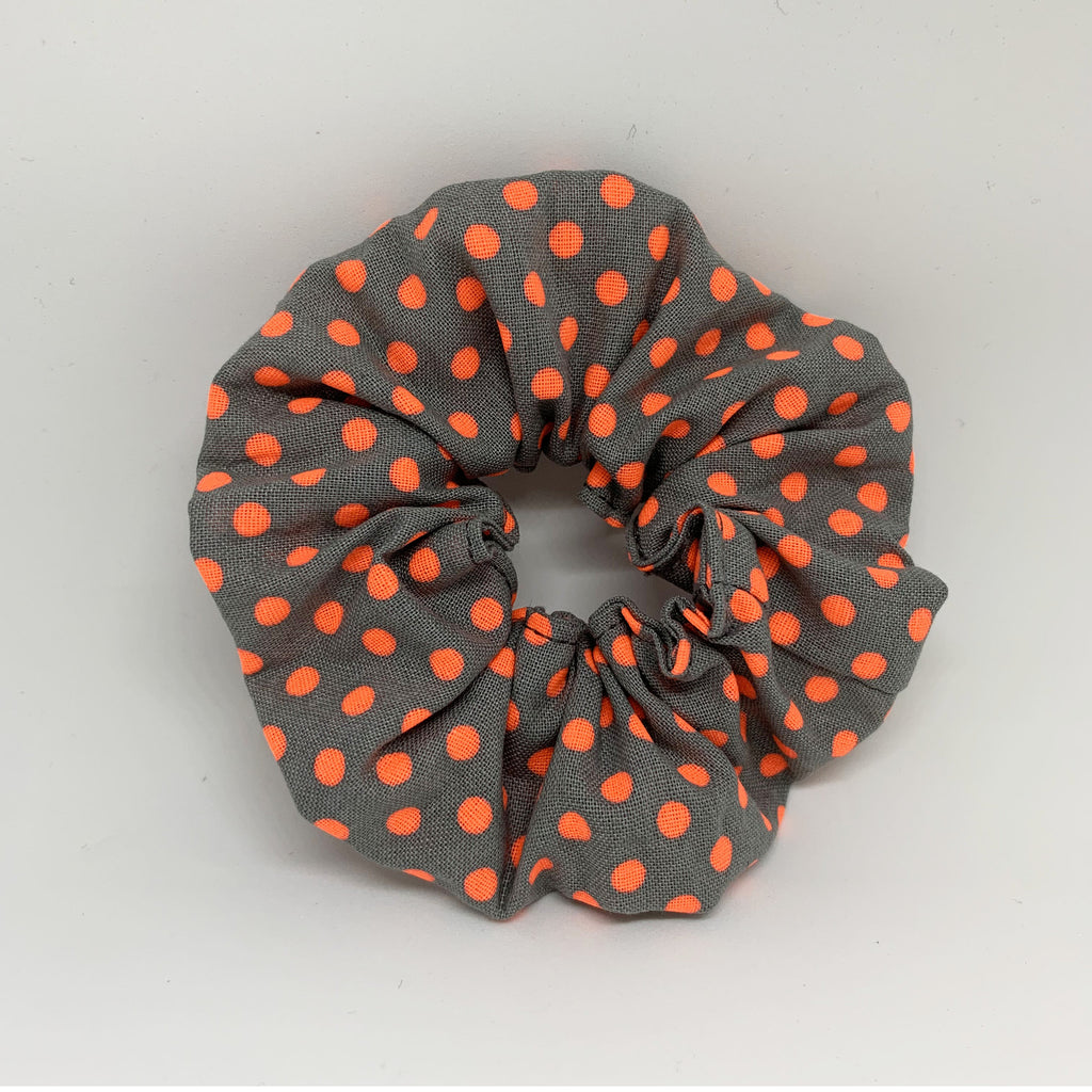 Orange Polka Dot Scrunchie - Scrunchies - 90s Fashion Scrunchie