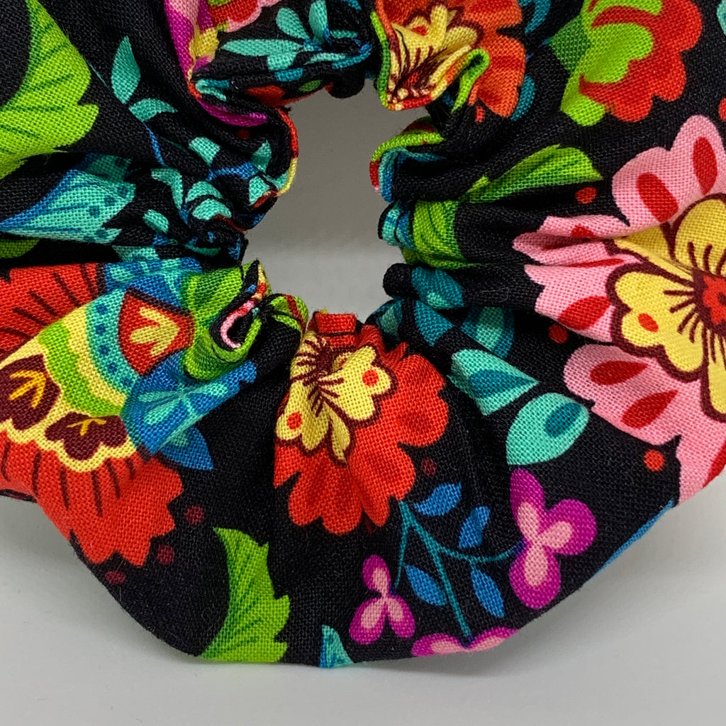 Boho Floral Scrunchie - Hippie Scrunchies