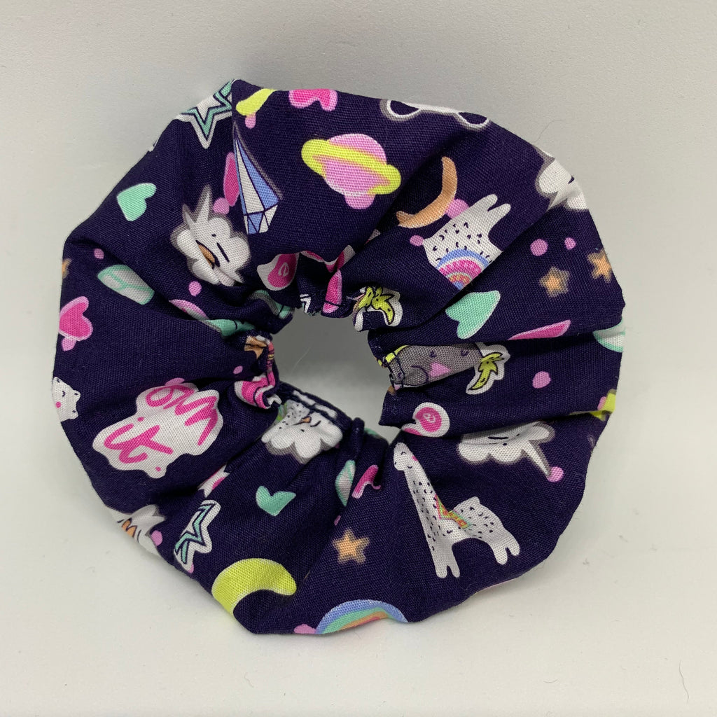 Mythical Scrunchie - Llama Scrunchie - Unicorn - Scrunchie - 90s Fashion Scrunchie