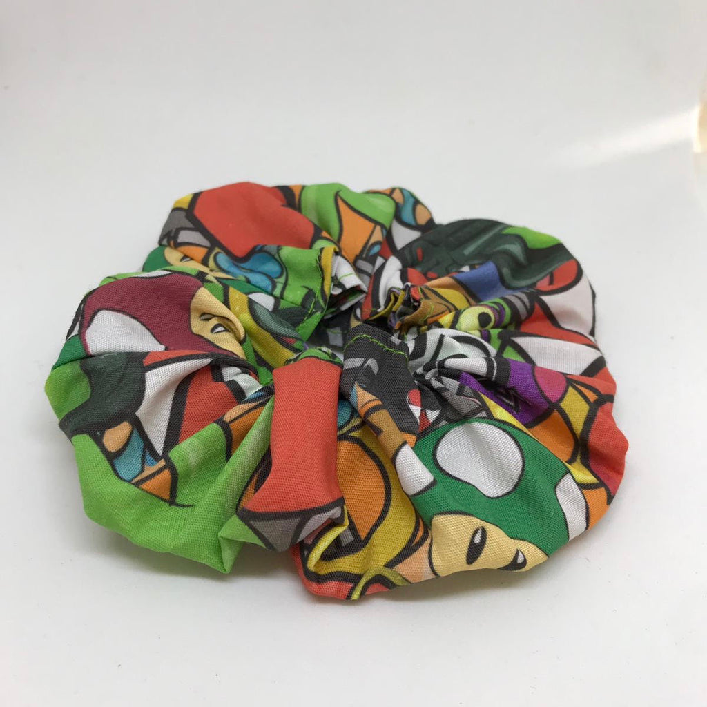 Mario Mushroom Scrunchie - Gamer Scrunchies - Pokemon Scrunchie