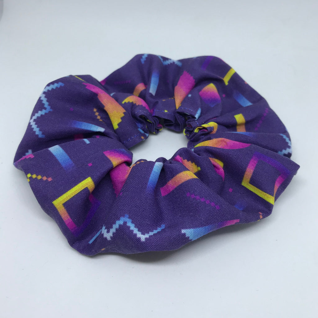 Navy 80s Vibe Scrunchie - Scrunchie - 90s Fashion Scrunchie