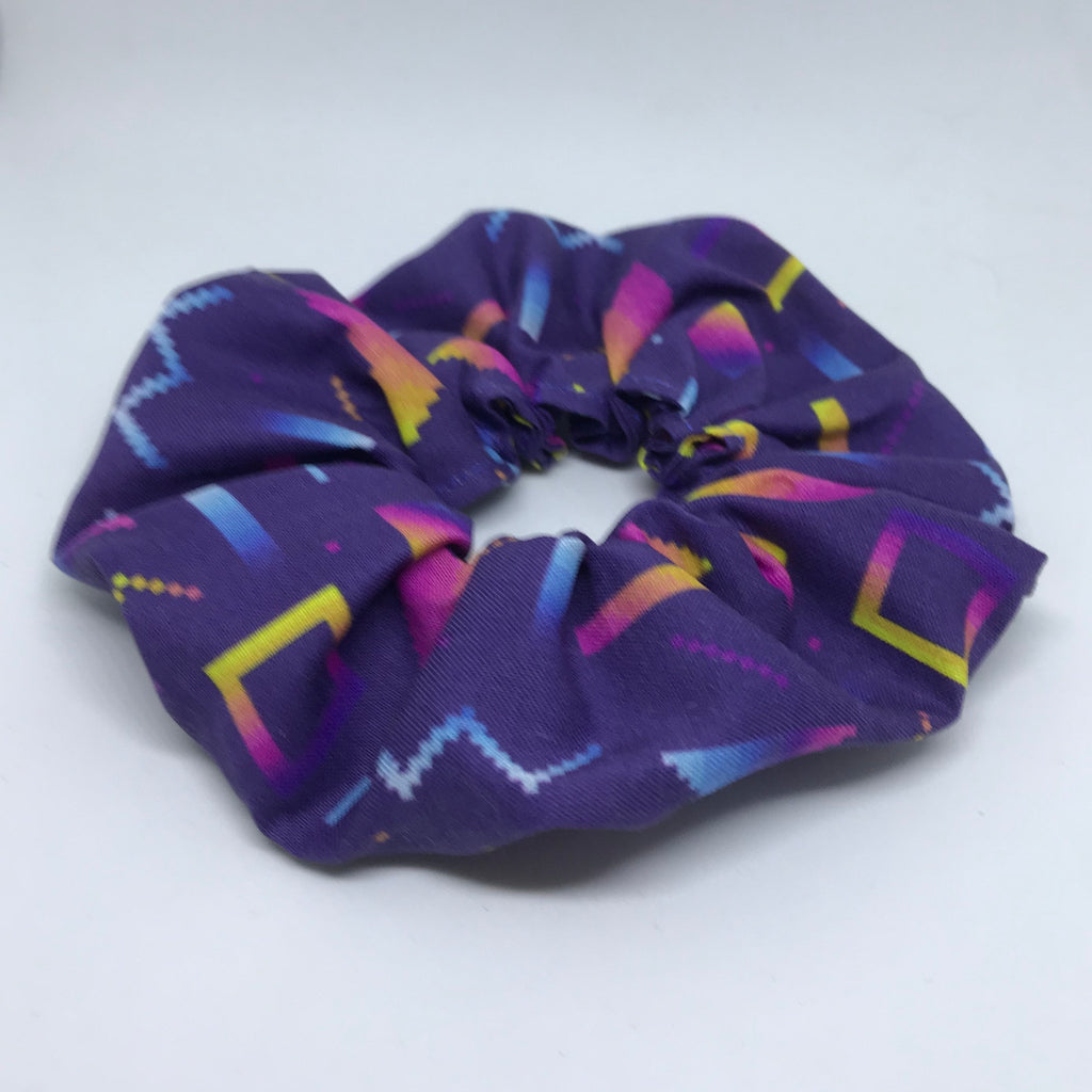 Navy 80s Vibe Scrunchie - Scrunchie - 90s Fashion Scrunchie