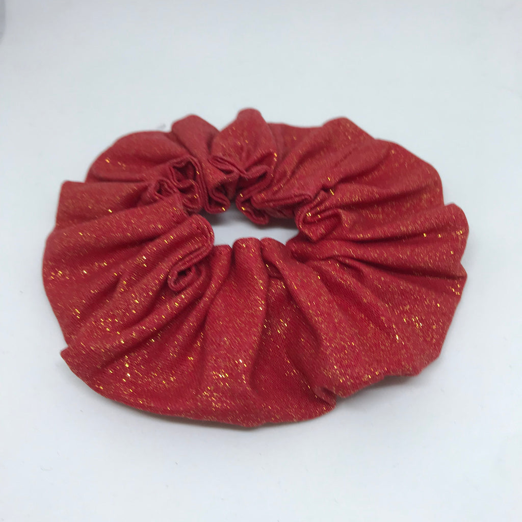 Red Glitter Scrunchie - Christmas Sparkle Scrunchies