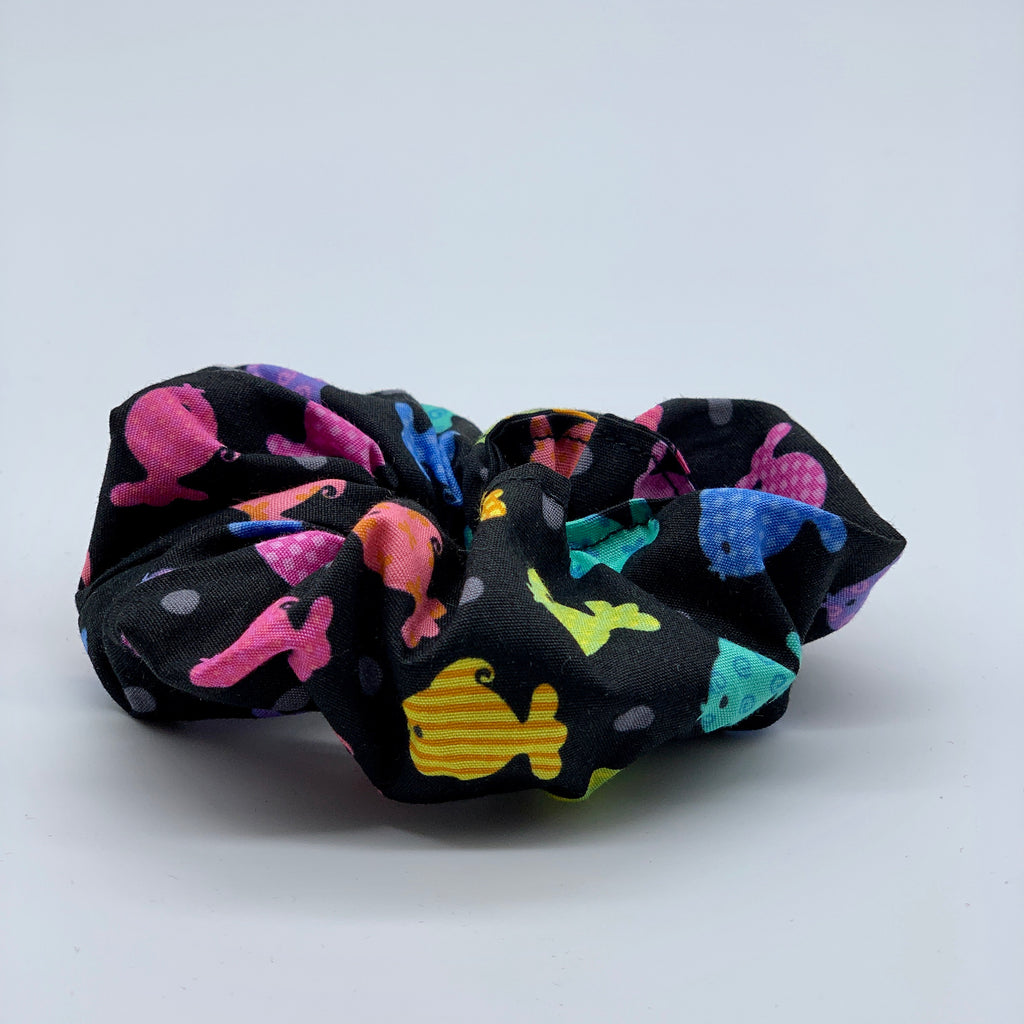 Fish Scrunchie - Gold Fish Scrunchies - 90s Fashion Scrunchie