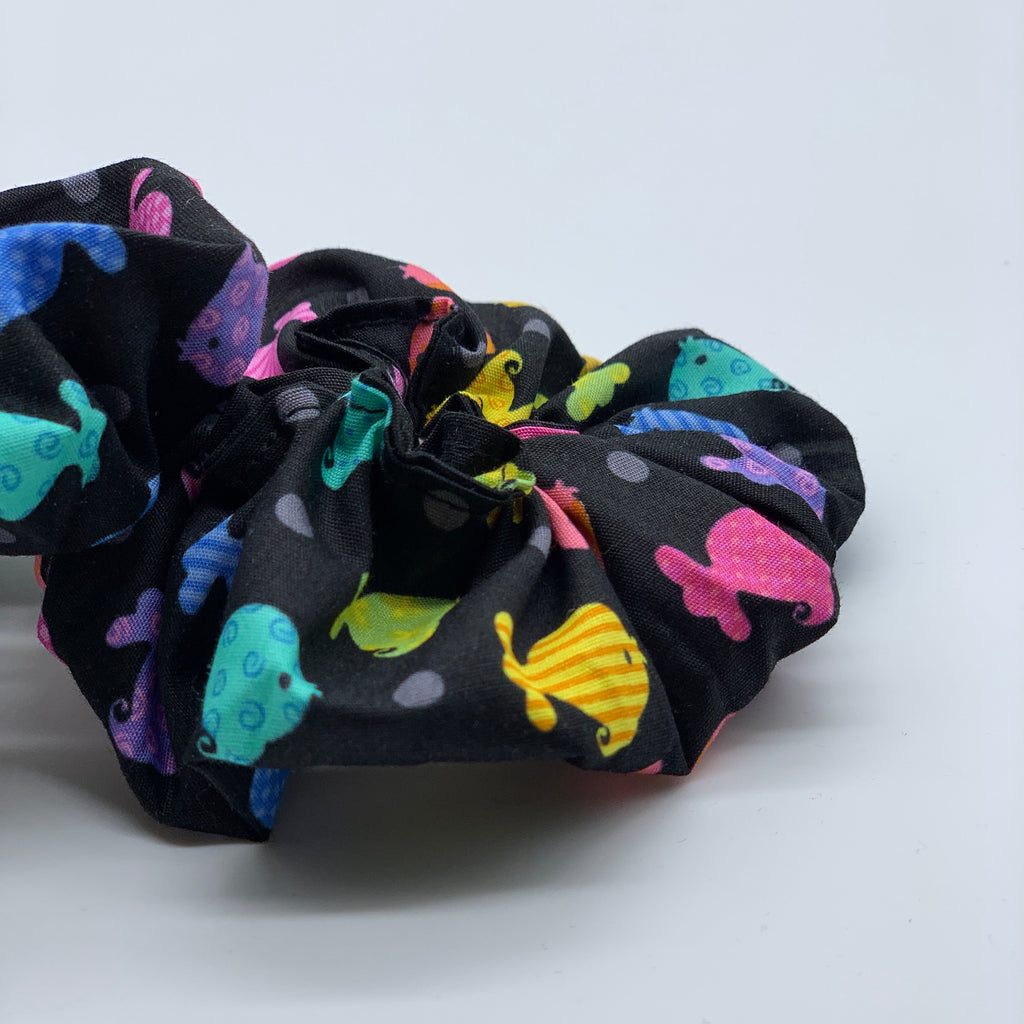 Fish Scrunchie - Gold Fish Scrunchies - 90s Fashion Scrunchie