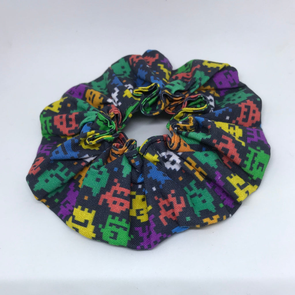 Space Invaders Scrunchie - Scrunchies - 90s Fashion Scrunchie