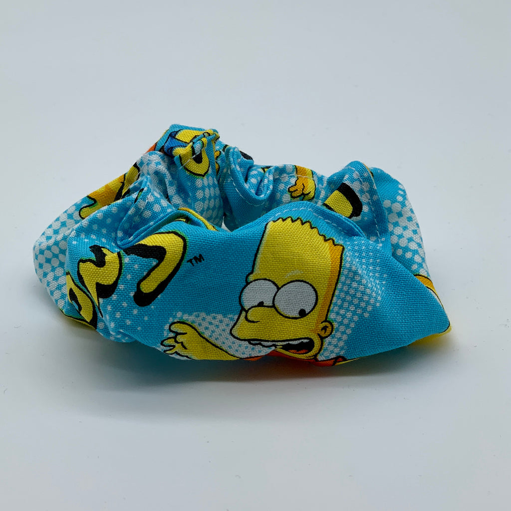 Bart Simpson Scrunchie - The Simpsons Scrunchies - 90s Fashion Scrunchie