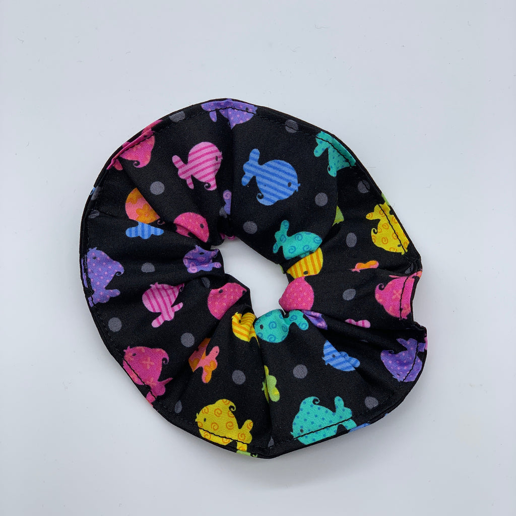 Fish Scrunchie - Gold Fish Scrunchies - 90s Fashion Scrunchie