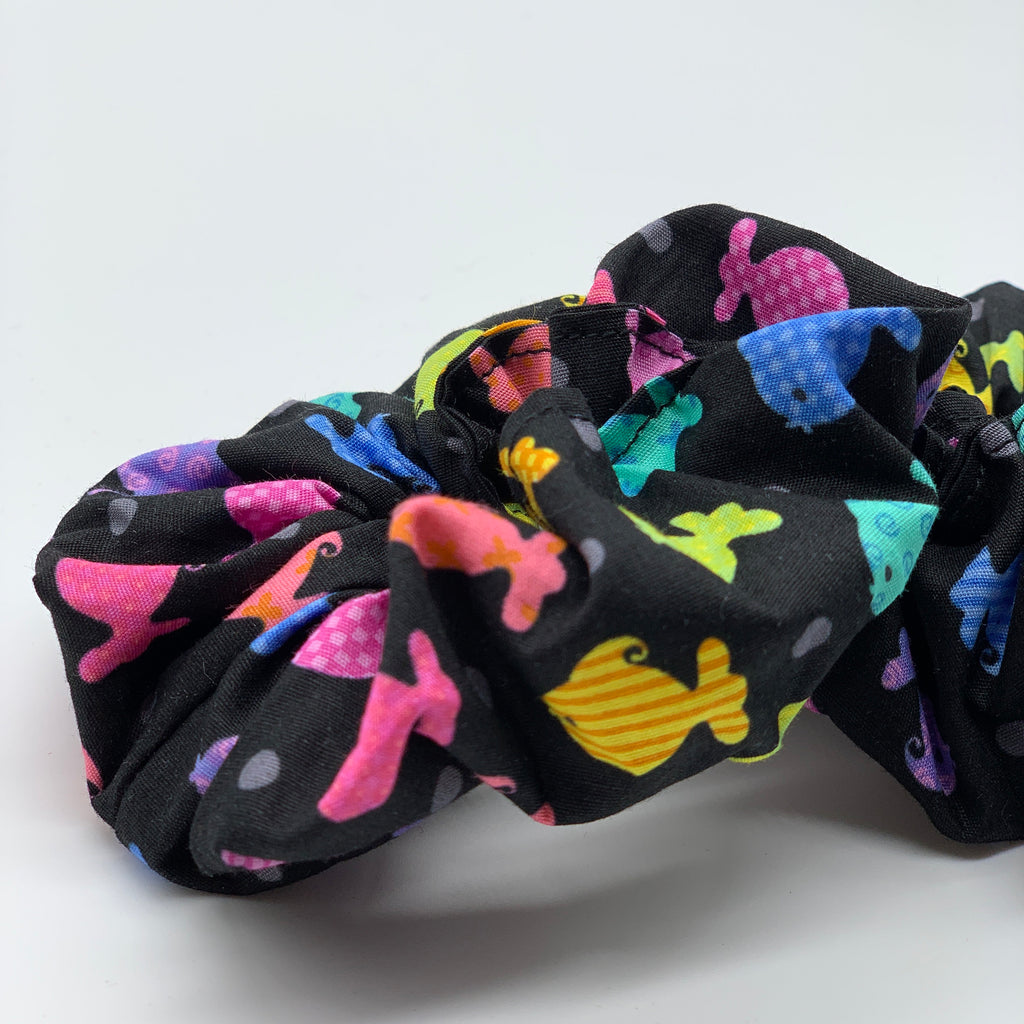 Fish Scrunchie - Gold Fish Scrunchies - 90s Fashion Scrunchie