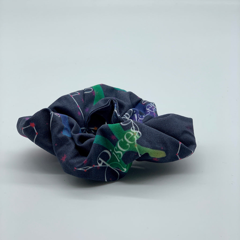 Pisces Scrunchie - Horoscope Scrunchies - Zodiac Star Sign Scrunchie