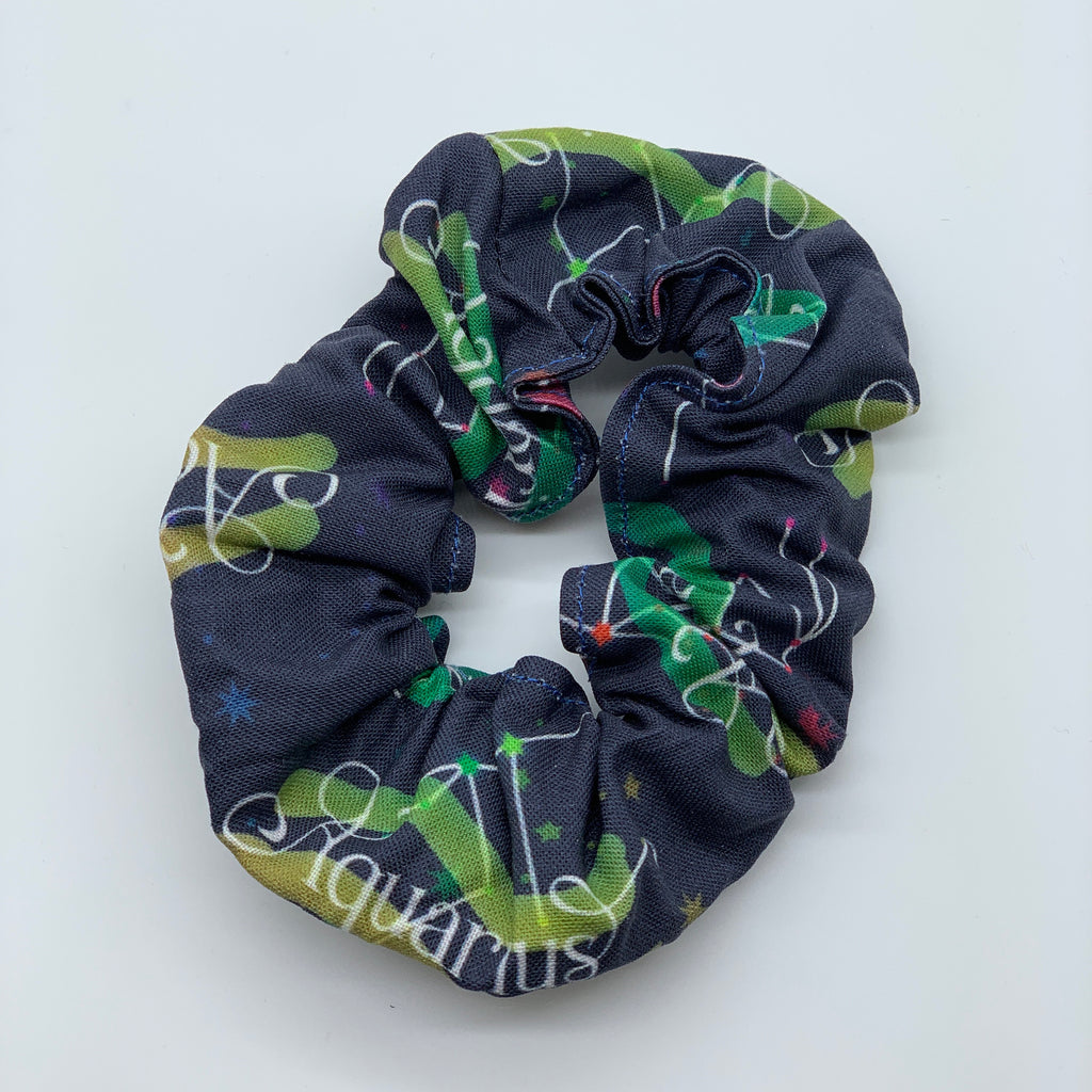 Aquarius Scrunchie - Horoscope Scrunchies - Zodiac Star Sign Scrunchie