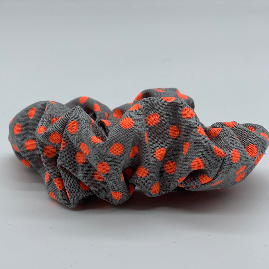 Orange Polka Dot Scrunchie - Scrunchies - 90s Fashion Scrunchie