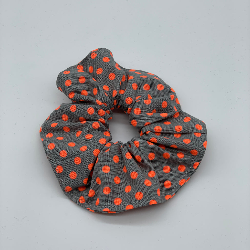 Orange Polka Dot Scrunchie - Scrunchies - 90s Fashion Scrunchie