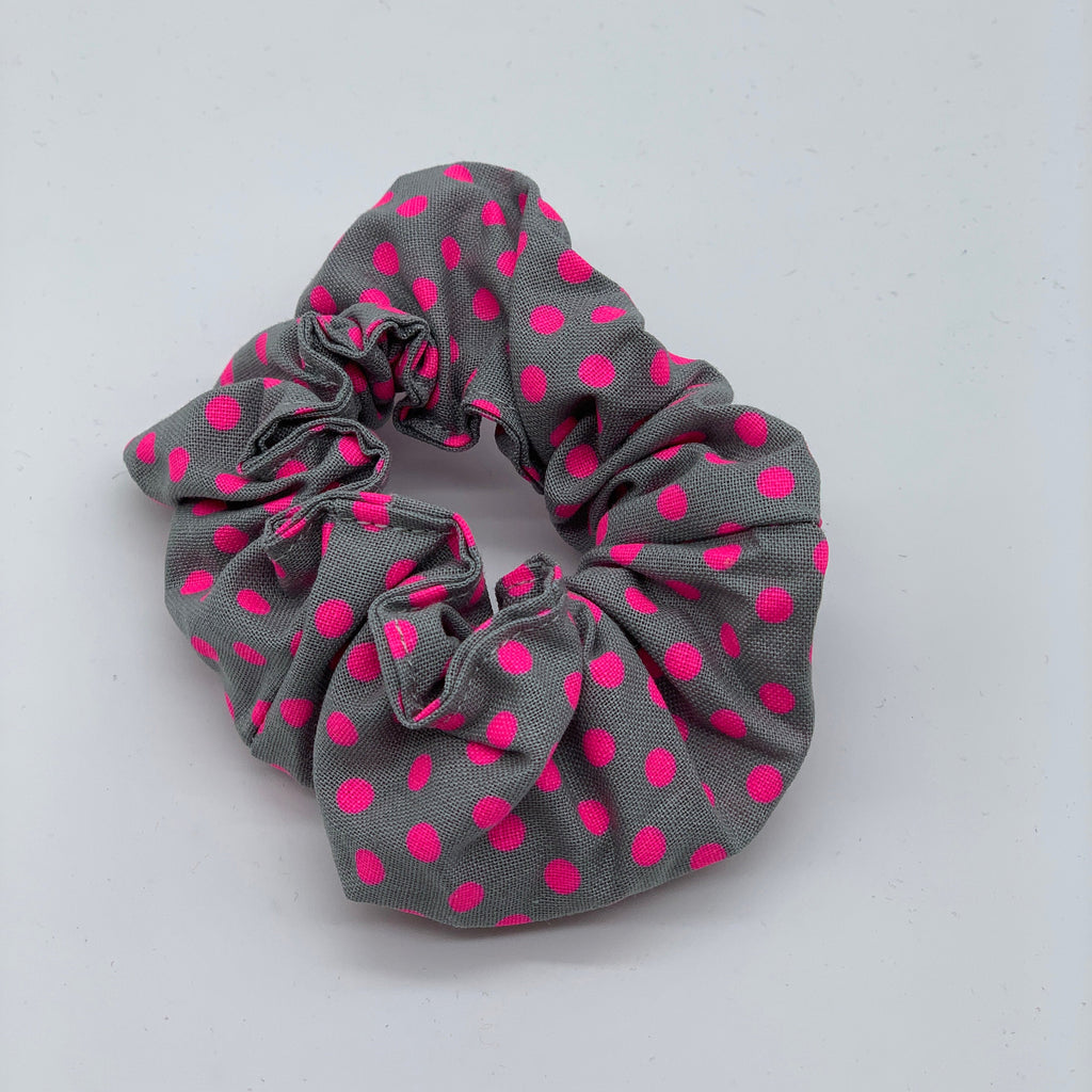 Pink Polka Dot Scrunchie - Scrunchies - 90s Fashion Scrunchie