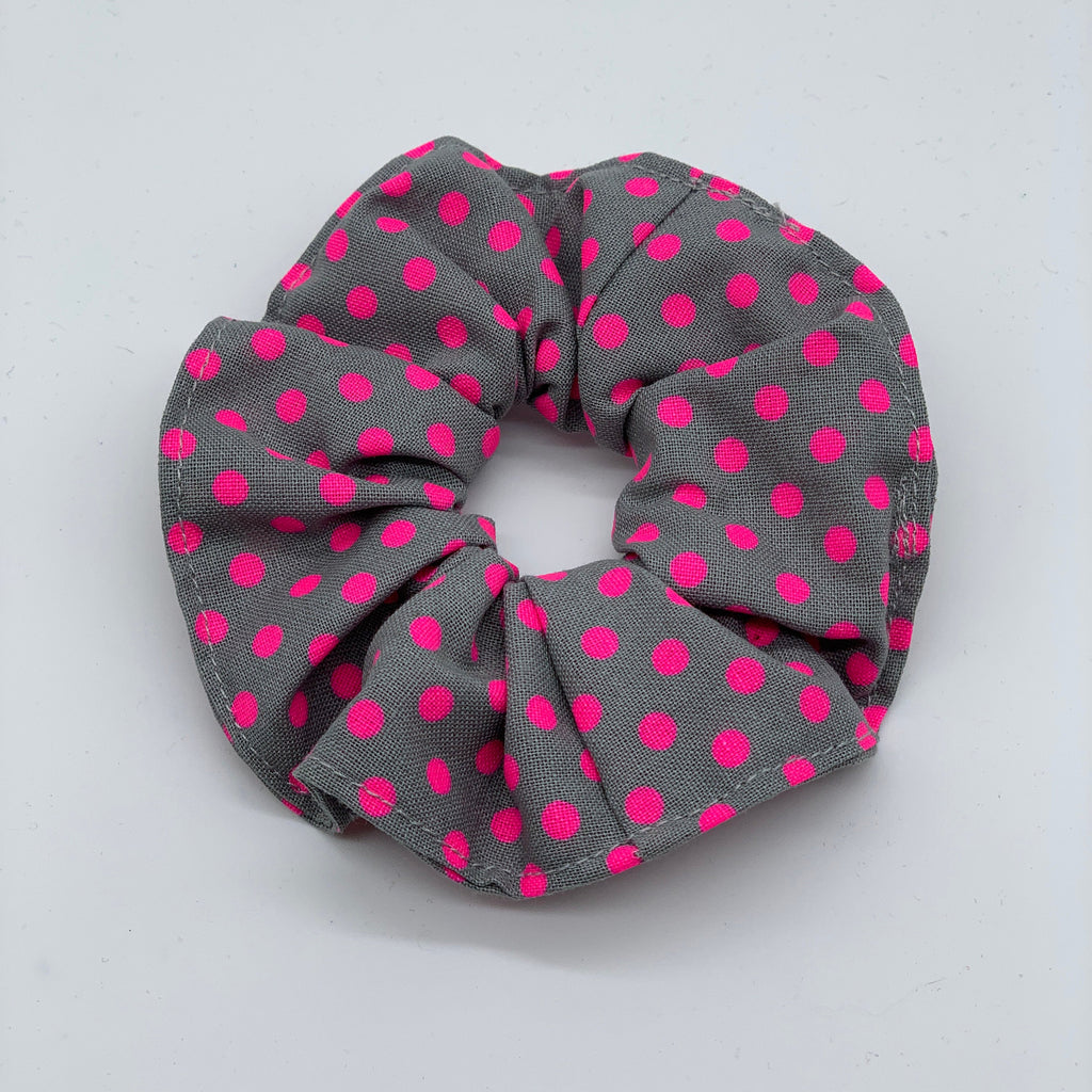 Pink Polka Dot Scrunchie - Scrunchies - 90s Fashion Scrunchie