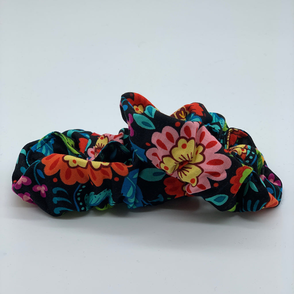 Boho Floral Scrunchie - Hippie Scrunchies