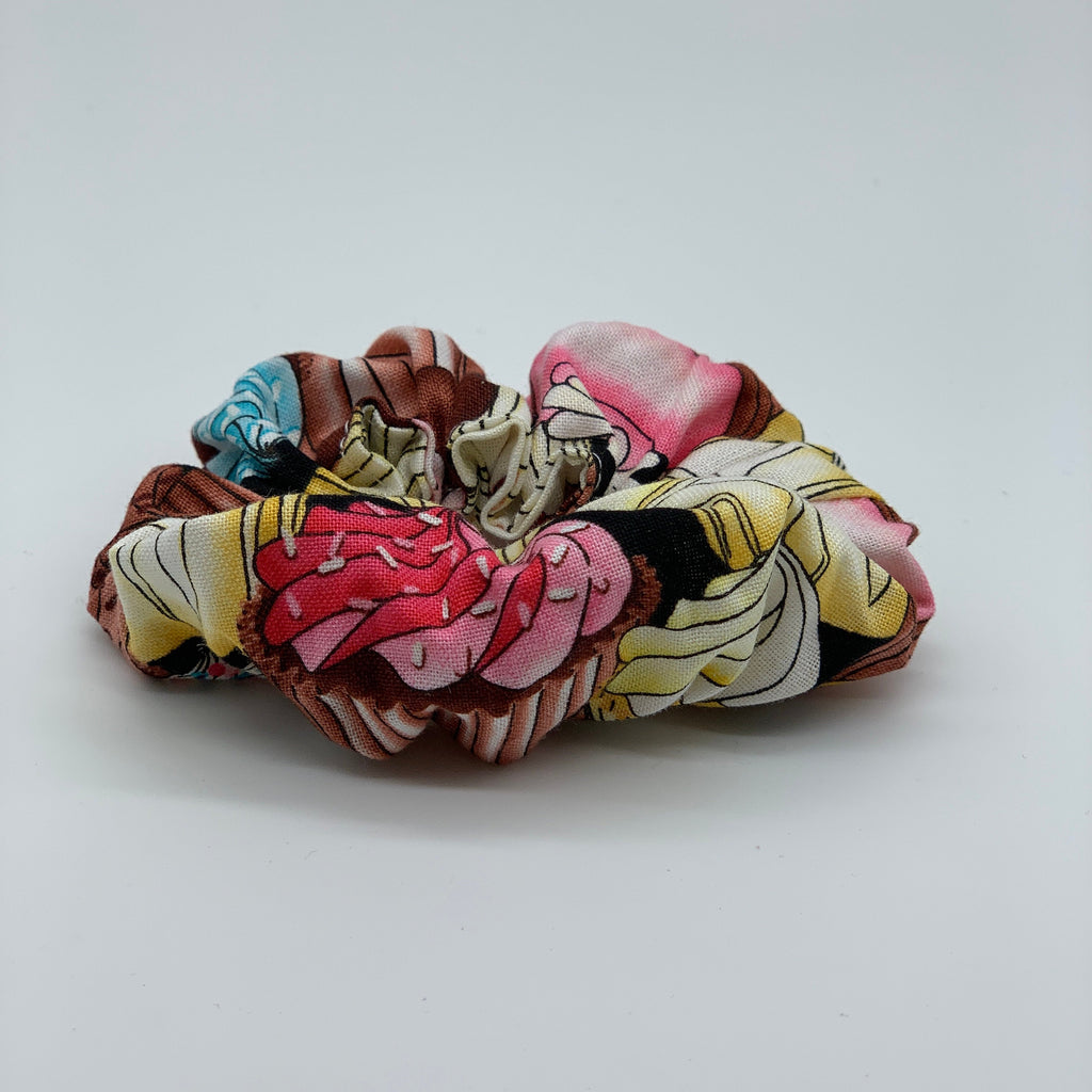 Cupcakes Scrunchie - Muffin Scrunchies - 90s Fashion Scrunchie