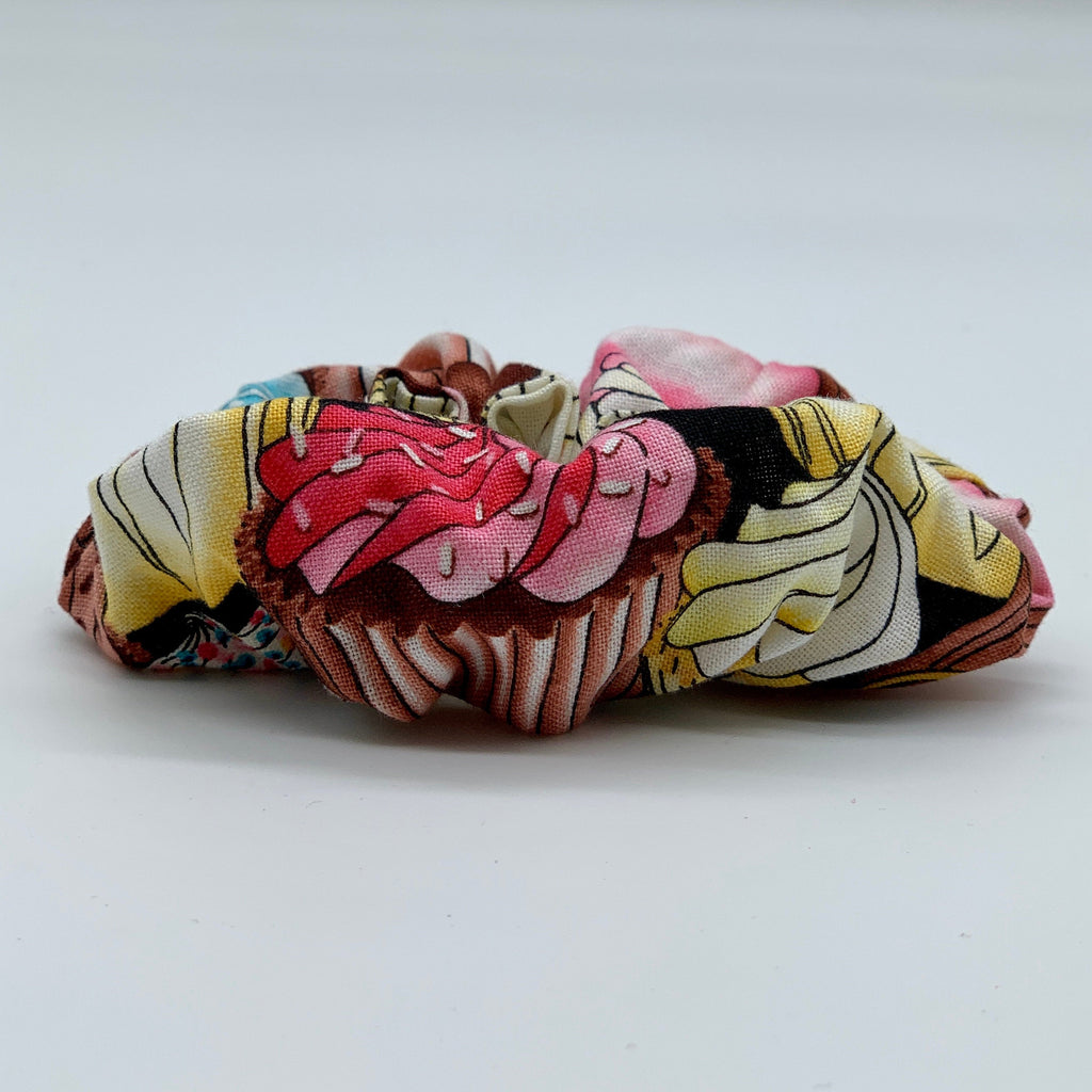 Cupcakes Scrunchie - Muffin Scrunchies - 90s Fashion Scrunchie