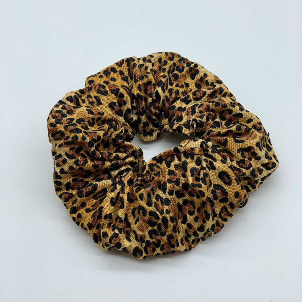 Leopard Scrunchie - Animal Print Scrunchie - 90s Fashion Scrunchie