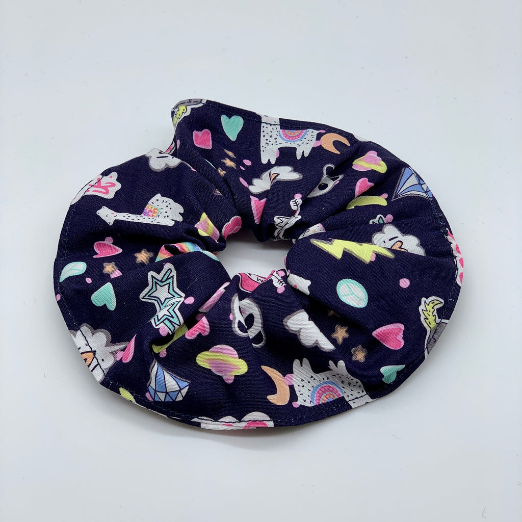 Mythical Scrunchie - Llama Scrunchie - Unicorn - Scrunchie - 90s Fashion Scrunchie