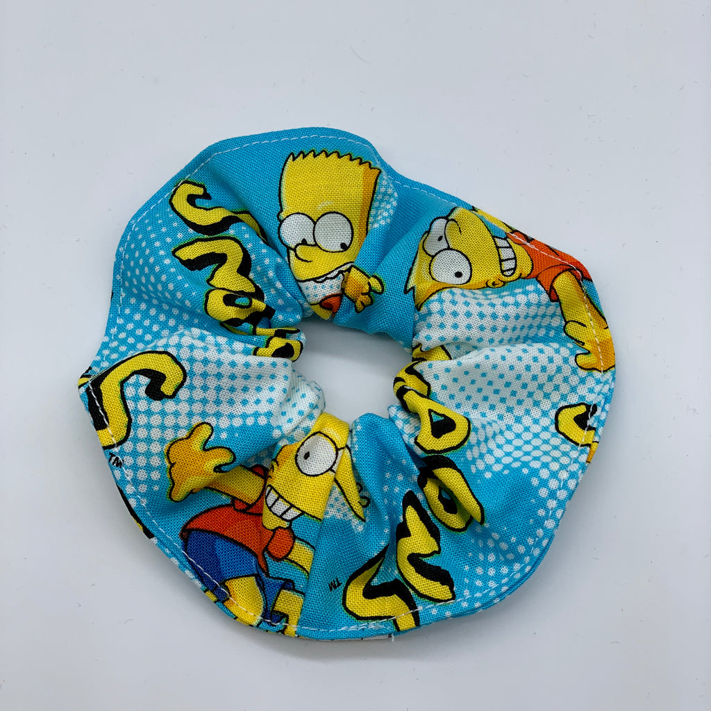 Bart Simpson Scrunchie - The Simpsons Scrunchies - 90s Fashion Scrunchie