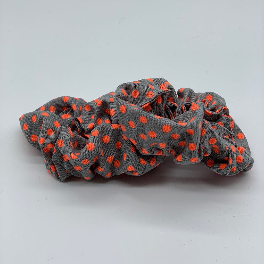 Orange Polka Dot Scrunchie - Scrunchies - 90s Fashion Scrunchie