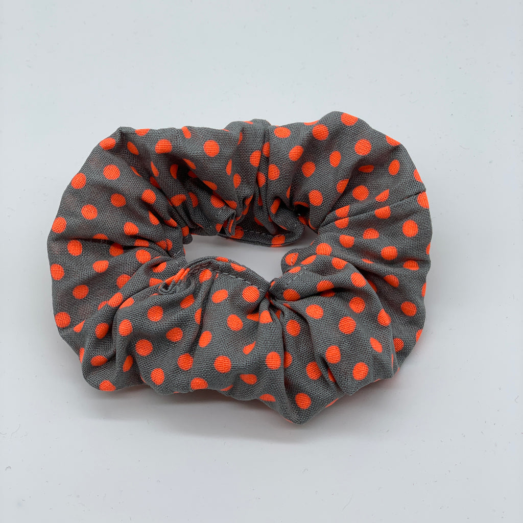 Orange Polka Dot Scrunchie - Scrunchies - 90s Fashion Scrunchie