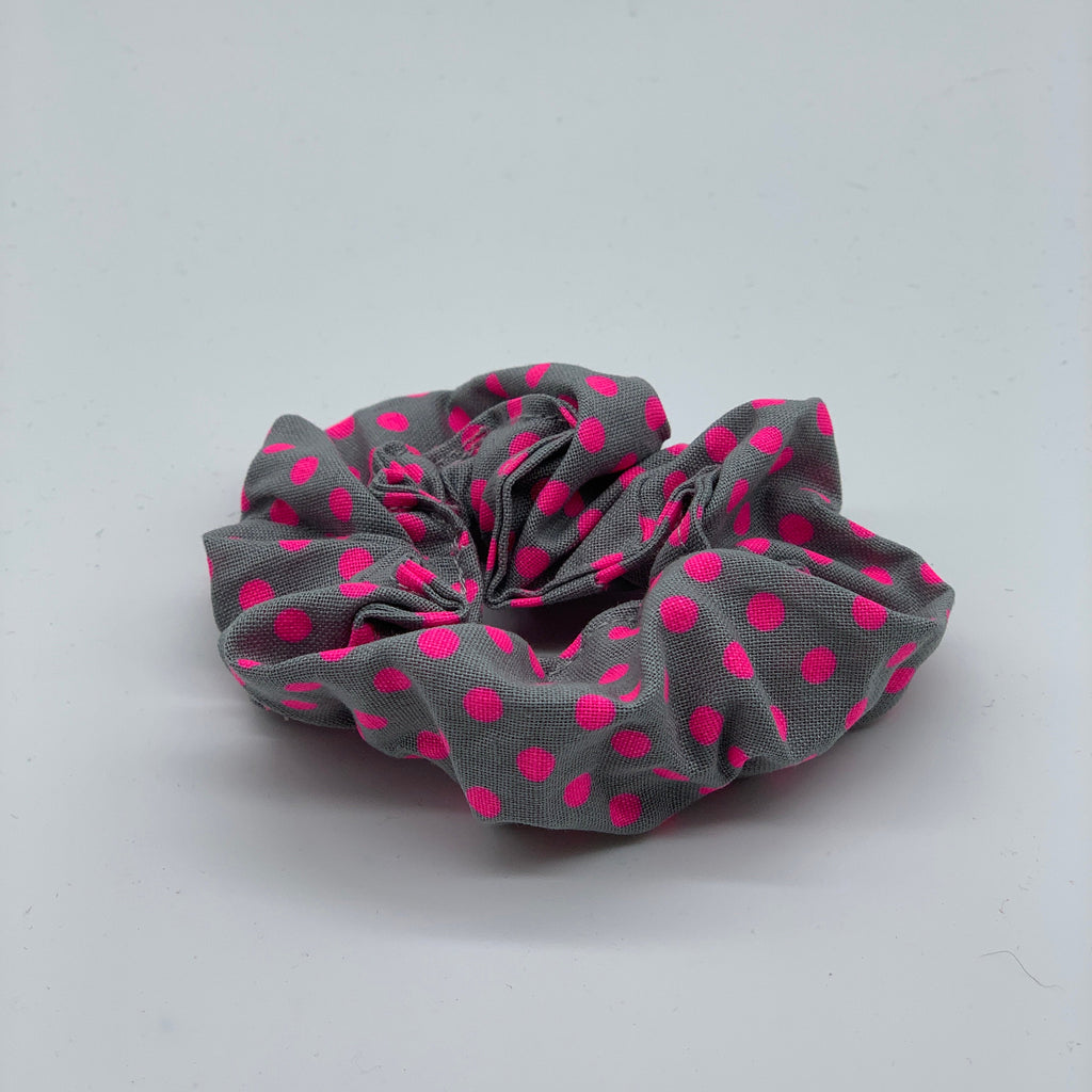 Pink Polka Dot Scrunchie - Scrunchies - 90s Fashion Scrunchie