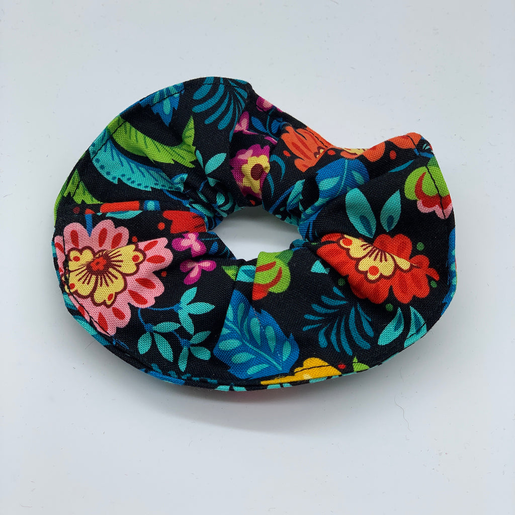 Boho Floral Scrunchie - Hippie Scrunchies