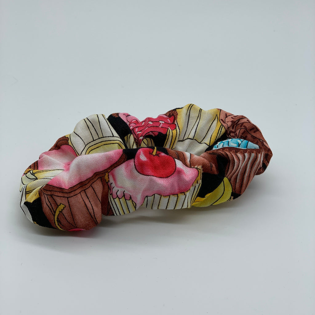 Cupcakes Scrunchie - Muffin Scrunchies - 90s Fashion Scrunchie