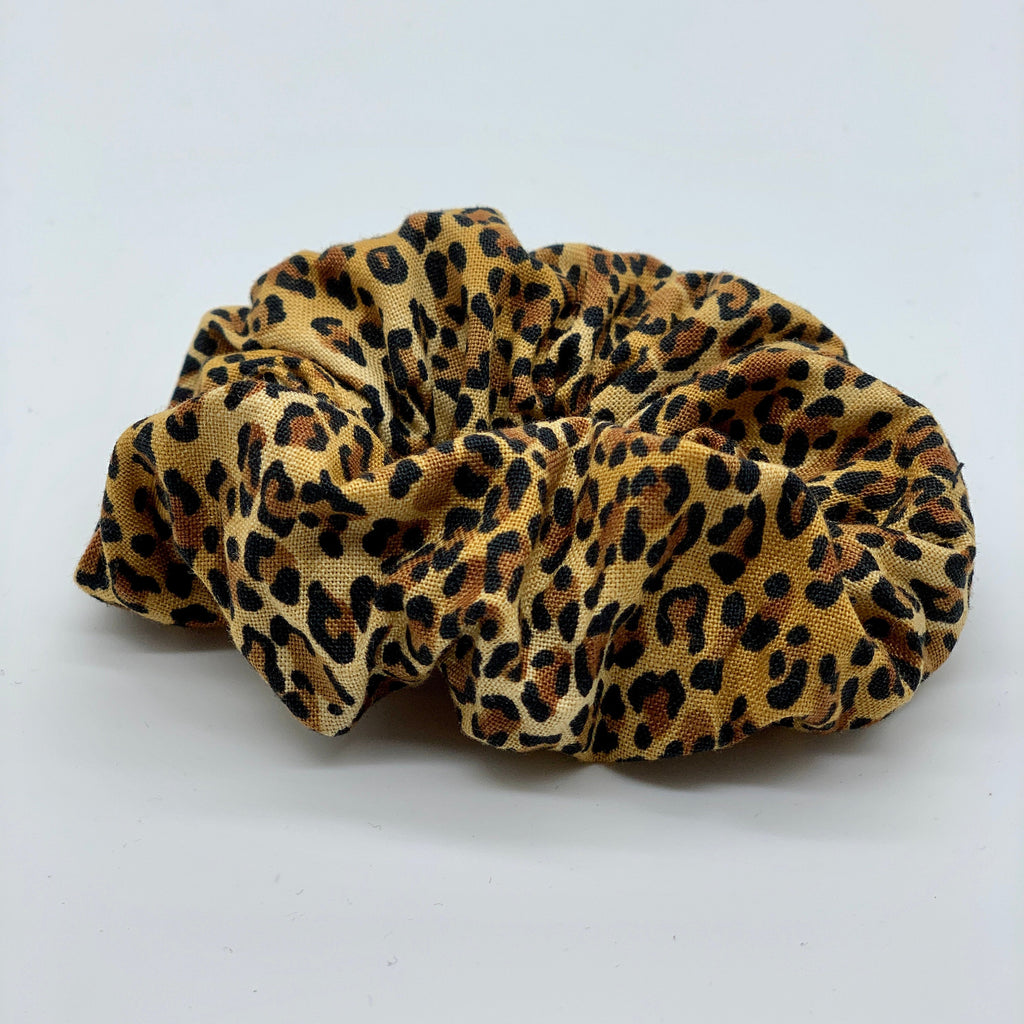 Leopard Scrunchie - Animal Print Scrunchie - 90s Fashion Scrunchie