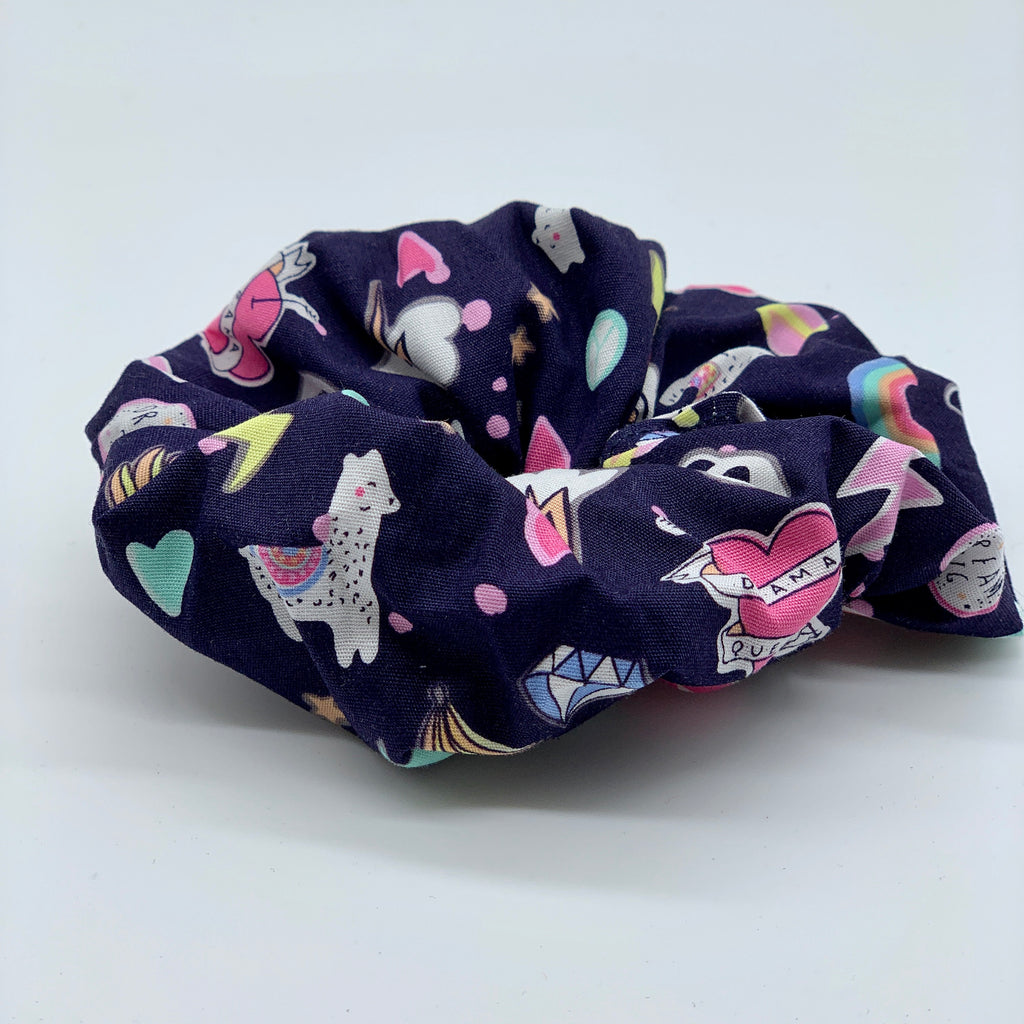 Mythical Scrunchie - Llama Scrunchie - Unicorn - Scrunchie - 90s Fashion Scrunchie