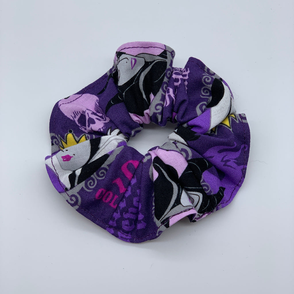 Cruella De Vil Scrunchie - Ursula Villian - 101 Dalmations - Scrunchies Hair Tie