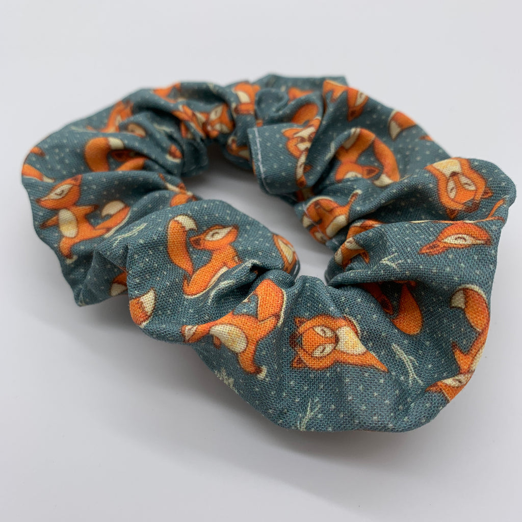 Yoga Foxes Scrunchie - Fox Scrunchies - Yoga Scrunchie