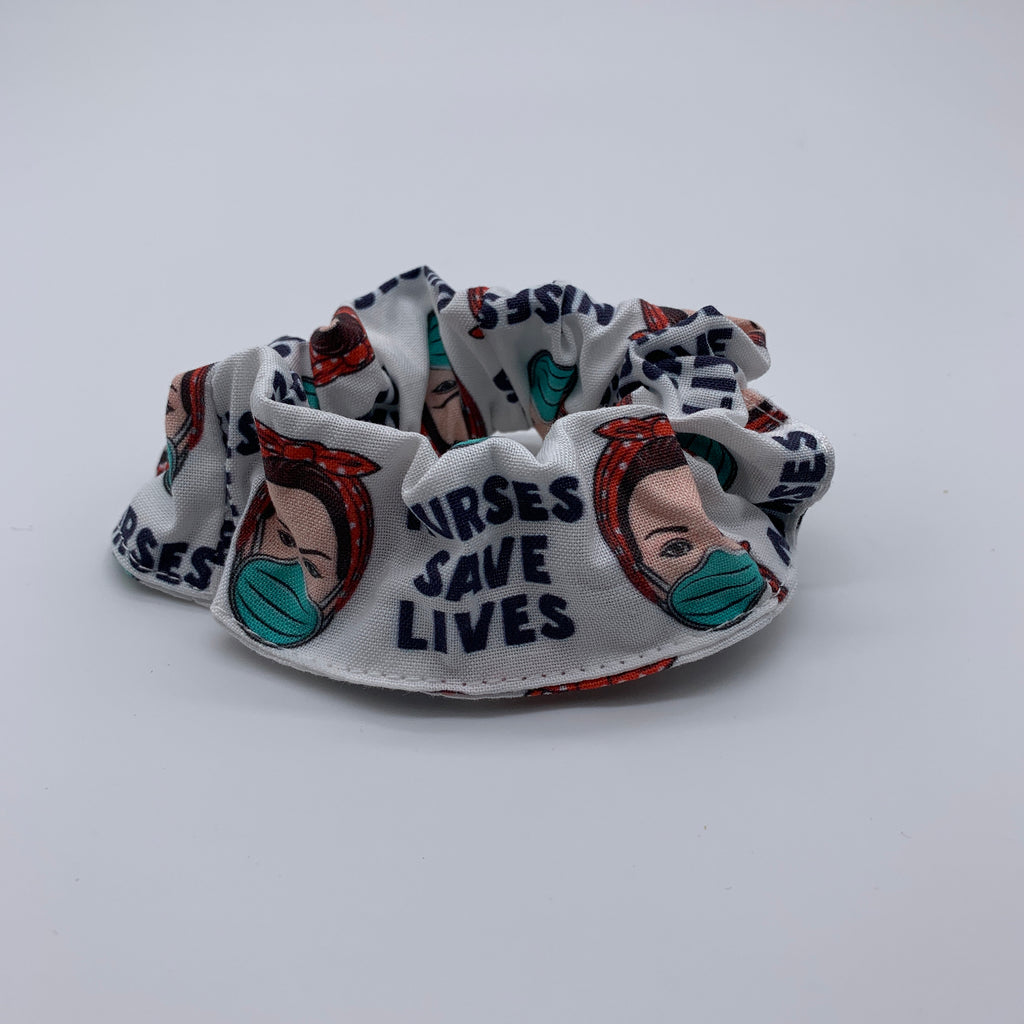 Nurses Save Lives Scrunchie - Nurse Scrunchies