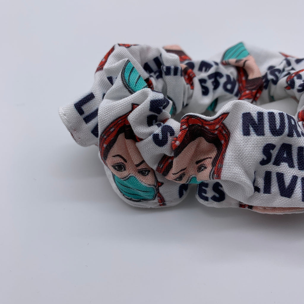 Nurses Save Lives Scrunchie - Nurse Scrunchies