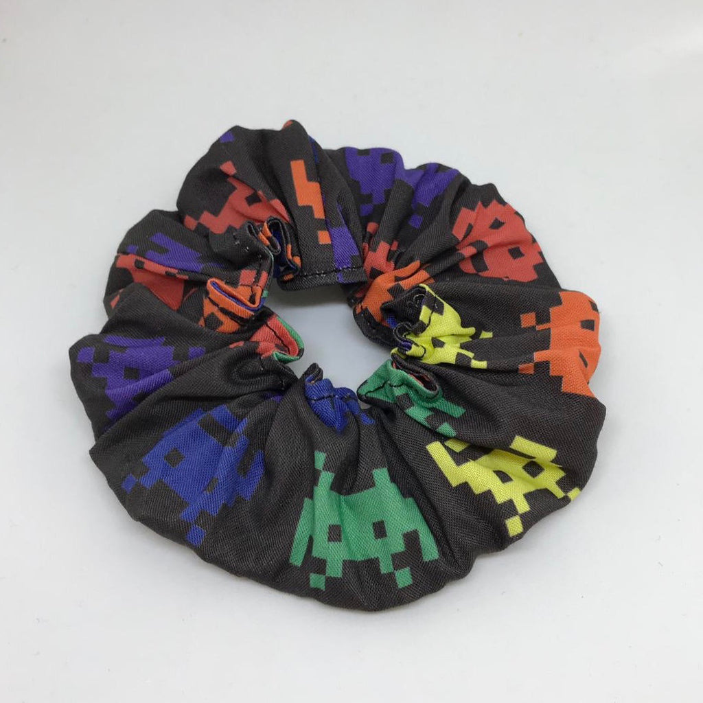 Space Invaders Scrunchie - 90s Fashion Scrunchies