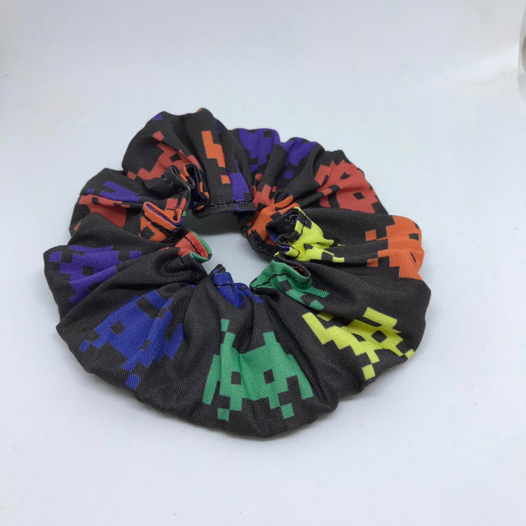 Space Invaders Scrunchie - 90s Fashion Scrunchies