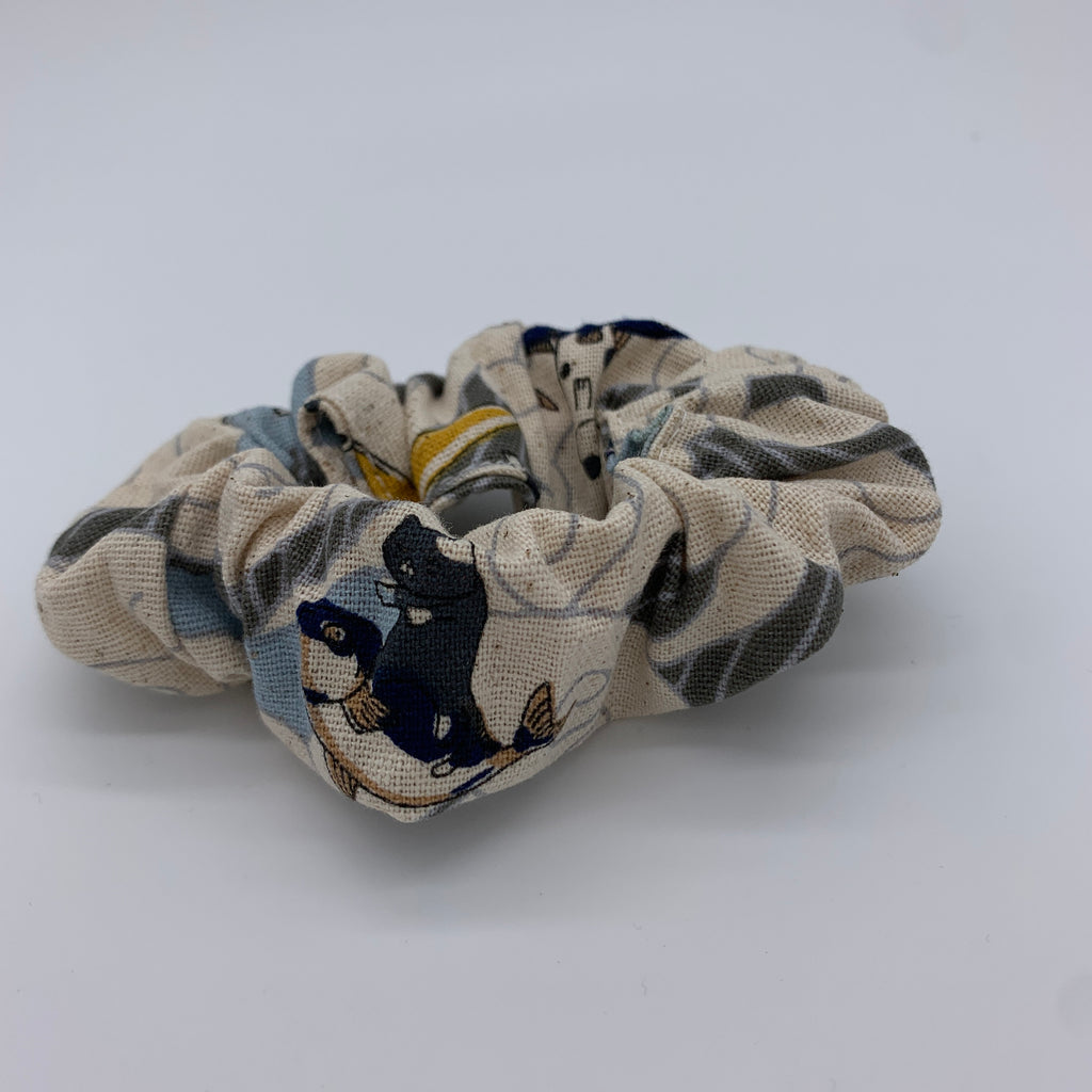 Cat Scrunchie - Cats And Koi Fish Scrunchie