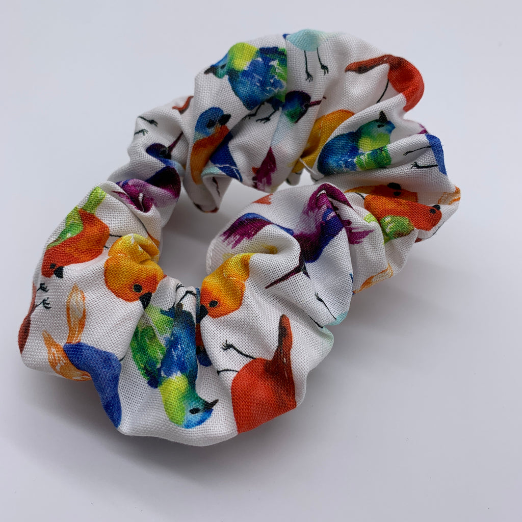 Bird Scrunchie - Sparrow Scrunchies - Robin  Scrunchie