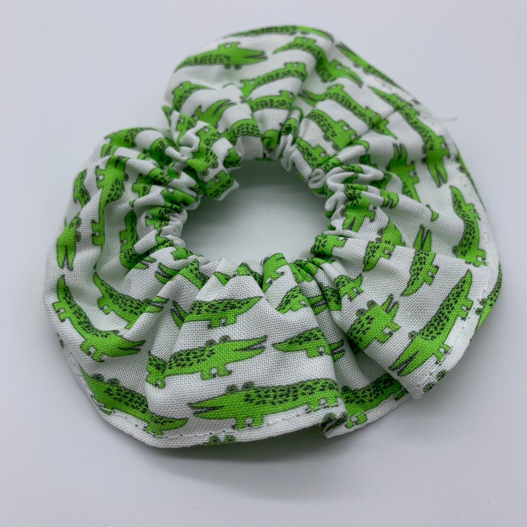 Crocodile Scrunchie - Alligator Scrunchy - 90s Fashion Scrunchie