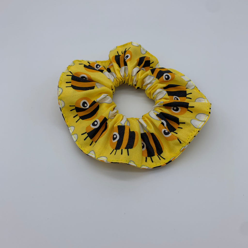 Bumble Bee Scrunchie - Yellow Bee Scrunchie